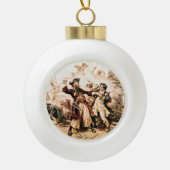 Capture, Pirate Blackbeard, Königin Anne's Rache Keramik Kugel-Ornament (Vorderseite)