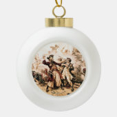 Capture, Pirate Blackbeard, Königin Anne's Rache Keramik Kugel-Ornament (Vorderseite)
