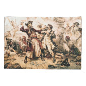Capture, Pirate Blackbeard, Königin Anne's Rache Kissenbezug (Rückseite-Links)