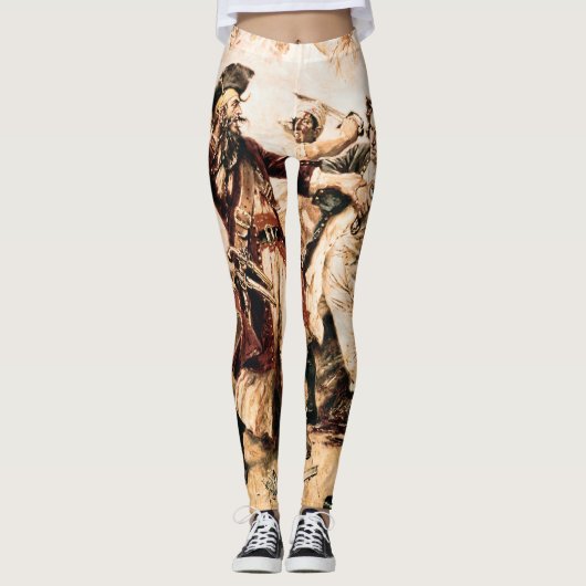 Capture, Pirate Blackbeard, Königin Anne's Rache Leggings (Vorderseite)