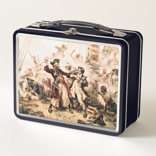 Capture, Pirate Blackbeard, Königin Anne's Rache Metall Brotdose (Vorderseite)