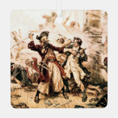 Capture, Pirate Blackbeard, Königin Anne's Rache Ornament Aus Metall (Rückseite)