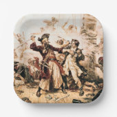 Capture, Pirate Blackbeard, Königin Anne's Rache Pappteller (Vorderseite)