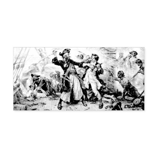 Capture, Pirate Blackbeard, Königin Anne's Rache Permastempel (Design)