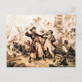 Capture, Pirate Blackbeard, Königin Anne's Rache Postkarte (Vorderseite)