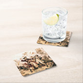 Capture, Pirate Blackbeard, Königin Anne's Rache Rechteckiger Pappuntersetzer (Vor Ort)