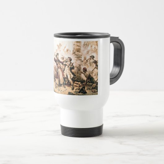 Capture, Pirate Blackbeard, Königin Anne's Rache Reisebecher (VorderseiteRechts)