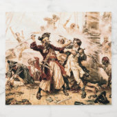 Capture, Pirate Blackbeard, Königin Anne's Rache Schaumweinetikett (Einzelnes Label)