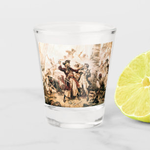 Capture, Pirate Blackbeard, Königin Anne's Rache Schnapsglas