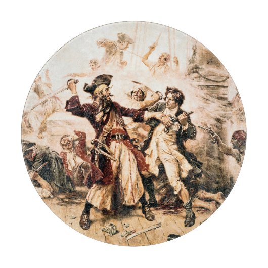 Capture, Pirate Blackbeard, Königin Anne's Rache Schneidebrett (Vorderseite)