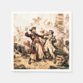 Capture, Pirate Blackbeard, Königin Anne's Rache Serviette (Vorderseite)