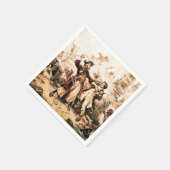 Capture, Pirate Blackbeard, Königin Anne's Rache Serviette (Ecke)