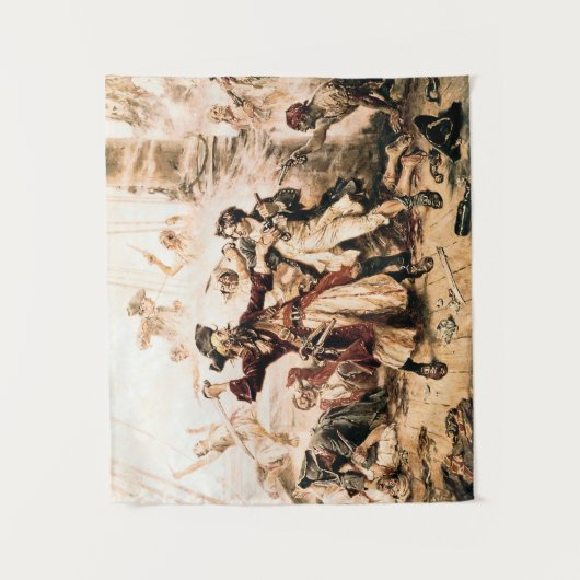 Capture, Pirate Blackbeard, Königin Anne's Rache Wandteppich (Vorderseite)