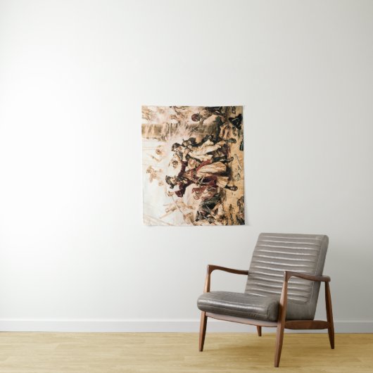 Capture, Pirate Blackbeard, Königin Anne's Rache Wandteppich (Beispiel)