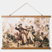 Capture, Pirate Blackbeard, Königin Anne's Rache Wandteppich Mit Holzrahmen (Vorne)