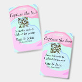 Capture the Liebe add QR Scan marmorfarben blau mi Ausweis (Vorder- & Rückseite)