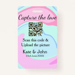Capture the Liebe add QR Scan marmorfarben blau mi Ausweis