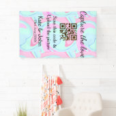 Capture the Liebe add QR Scan marmorfarben blau mi Banner (Insitu)