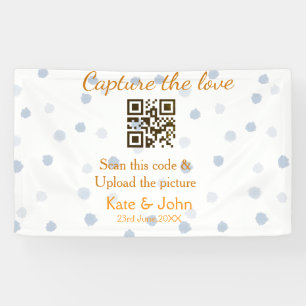 Capture the Liebe add QR scan upload image blue Banner