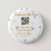 Capture the Liebe add QR scan upload image blue Button (Vorderseite)