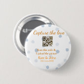 Capture the Liebe add QR scan upload image blue Button (Vorne & Hinten)
