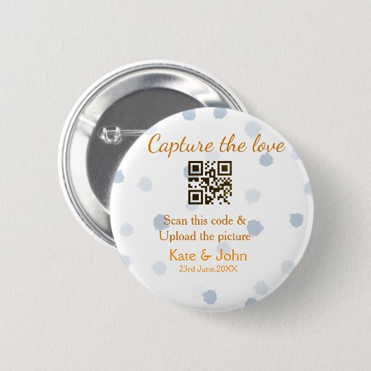 Capture the Liebe add QR scan upload image blue Button (Vorne & Hinten)