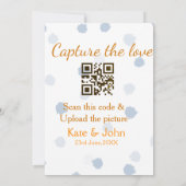 Capture the Liebe add QR scan upload image blue Einladung (Rückseite)