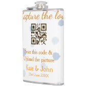 Capture the Liebe add QR scan upload image blue Flachmann (Links)