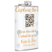 Capture the Liebe add QR scan upload image blue Flachmann (Rechts)