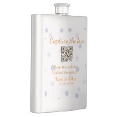 Capture the Liebe add QR scan upload image blue Flachmann (Rechts)
