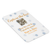 Capture the Liebe add QR scan upload image blue Magnet (Rechte Seite)