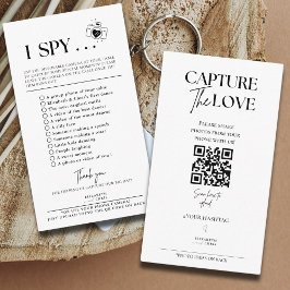 Capture the Liebe Foto I Spy Wedding Game Sage Begleitkarte