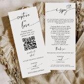 Capture the Liebe Foto I Spy Wedding Game Sage Menükarte