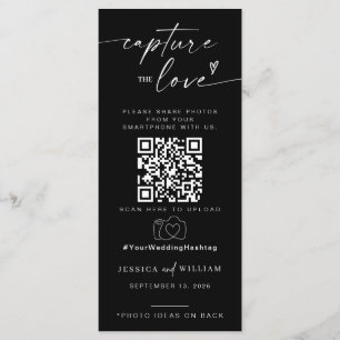 Capture the Liebe Foto I Spy Wedding Game Sage Menükarte