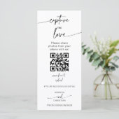 Capture the Liebe Foto I Spy Wedding Game Sage Menükarte (Stehend Vorderseite)