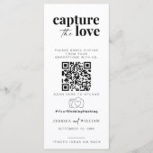 Capture the Liebe Foto I Spy Wedding Game Sage Menükarte (Vorderseite)