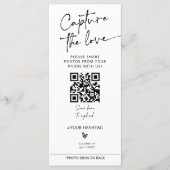 Capture the Liebe Foto I Spy Wedding Game Sage Menükarte (Vorderseite)