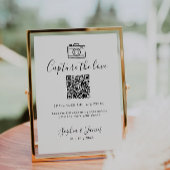 Capture the Liebe Foto Share QR Code Wedding Sign Einladung