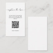 Capture the Liebe Foto Sharing Table Card Begleitkarte (Vorne/Hinten)