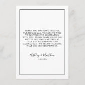 Capture the Liebe Guest Wedding Foto QR Code Begleitkarte (Rückseite)