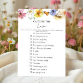 Capture the Liebe I Spy Wedding Boho Game Card Einladung