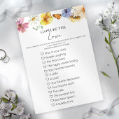 Capture the Liebe I Spy Wedding Boho Game Card Einladung