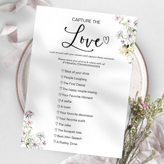 Capture the Liebe I Spy Wedding Game Einladung