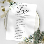 Capture the Liebe I Spy Wedding Game Einladung