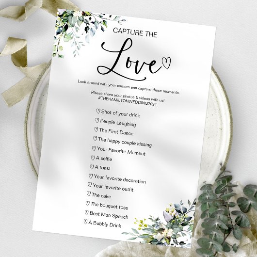 Capture the Liebe I Spy Wedding Game Einladung