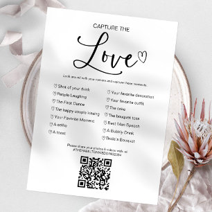 Capture the Liebe I Spy Wedding Game with QR Einladung