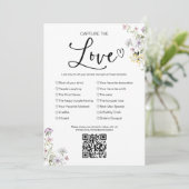 Capture the Liebe I Spy Wedding Game with QR Einladung (Stehend Vorderseite)