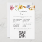 Capture the Liebe I Spy Wedding with QR Game Card Einladung (Vorderseite)