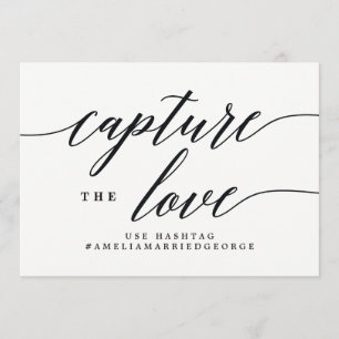 Capture the Liebe Instagram Sign - Modernes Script Einladung