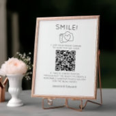 Capture the Liebe QR Code Black Chic Moderne Hochz